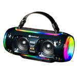 Nuovo altoparlante Bluetooth wireless portatile Rixing NR8806 Subwoofer colorato RGB da esterno, stile: senza microfono (blu)
