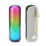 T&G TG-384 Mini altoparlante Bluetooth portatile Supporto TF / U-disk / Luce RGB (grigio)