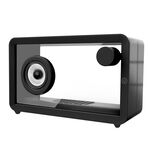 Subwoofer per altoparlante Bluetooth trasparente M8 Simple Fashion con luce ambientale (nero)