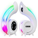 G69 Pro LED Lyrics Screen RGB colorato Desktop Bluetooth Speaker (bianco)