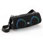 T&G TG676 30W Music Battle Drum Altoparlante portatile Bluetooth con cinturino e luce RGB (nero)