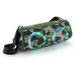 T&G TG676 30W Music Battle Drum Altoparlante portatile Bluetooth con cinturino e luce RGB (mimetico)