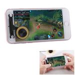 Q9 Giochi mobili diretti Joystick Manufatto Pulsante da viaggio a mano Ventosa per iPhone, telefono Android, tablet (oro)