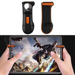 Mangia pollo Controller con impugnatura per gioco a scatto a raffica a un pulsante per tablet PC, 1 paio (arancione)