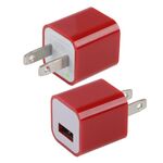 Caricabatterie USB spina USB, Caricatore USB con spina americana (rosso)