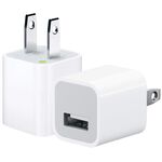 Adattatore caricabatterie USB da 5 V / 1A (USB) per iPhone, Galaxy, Huawei, Xiaomi, LG, HTC e altri smartphone, dispositivi ricaricabili (bianco)