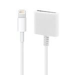 Adattatore per cavo di sincronizzazione femminile maschio a 30 pin a 30 pin, lunghezza cavo: 14 cm (bianco)