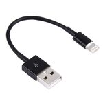 8 PIN a USB Sync Data / Cavo di ricarica, Durata del cavo: 13 cm (nero)