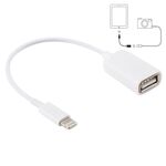 Cavo adattatore OTG USB 8 pin per iOS 10.2 e precedenti 18 cm bianco S-IP5G-8421 6922683369721