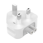 Caricabatterie adattatore da viaggio, spina UK (bianco)