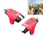 2 paia F01 Galvanotecnica Albero meccanico Pulsante bidirezionale Tiro ausiliario Maniglia di gioco per telefoni cellulari con uno spessore di 6,1-12,0 mm (rosso)