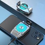 Radiatore del telefono cellulare H15 Semiconduttore Raffreddamento rapido Raffreddamento periferico portatile Modelli plug-in del radiatore del telefono cellulare (argento)