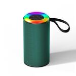 Altoparlante Bluetooth wireless con luce RGB portatile impermeabile piccolo audio (verde)