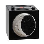 Luna Cielo stellato Atmosfera Luce Altoparlante Bluetooth Vinile Disco Audio (Nero)