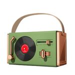C220 Altoparlante multifunzionale per giradischi in vinile Mini audio retrò portatile portatile, Colore: verde foresta