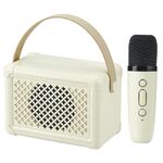 Altoparlante Bluetooth portatile Home Mini Karaoke Audio, Stile: Microfono + altoparlante (giallo chiaro)