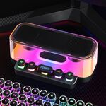 Subwoofer altoparlante wireless Bluetooth con luci colorate Supporta disco U (nero)
