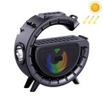 DV-800 Torcia con luce atmosferica colorata a forma di G Altoparlante Bluetooth wireless solare (nero)