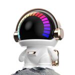 Altoparlante Bluetooth subwoofer intelligente portatile mini astronauta, colore: modello Platinum Light