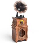 AS31 Radio con altoparlante Bluetooth 5.3 retrò, grammofono classico, design per camera, arredamento vintage