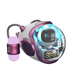 Orologio Space Sapsule Altoparlante Bluetooth wireless con luce atmosferica (rosa)