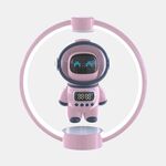 Altoparlante Bluetooth intelligente con voce astronauta a levitazione magnetica (rosa)
