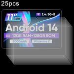 Per tablet Ecopad E20 11, 25 pezzi, pellicola in vetro temperato antideflagrante 9H 0,3 mm
