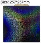 Piastra di stampa 3D bifacciale in pellicola PET liscia con rivestimento PEI, dimensioni: 257x257 mm