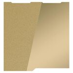Piastra di stampa per stampante 3D in lamiera di acciaio elastica per ANYCUBIC 268x256 mm, stile: rivestimento PEI + pellicola PEI