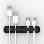 Fissatore per avvolgicavo ORICO CBS5 in materiale siliconico desktop, dimensioni: 9,6 * 2 * 1,2 cm (nero)