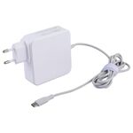 Caricabatteria portatile da 87 W USB-C / Type-C con cavo di ricarica da 1,8 m, spina europea (bianco)