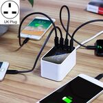 CDA30 20W 3 porte USB + USB-C / Type-C Caricabatterie multifunzione con display a LED, spina UK