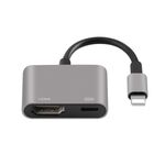 Cavo adattatore video per proiettore HDTV da 8 pin a HDMI 7565S per iPad (grigio)