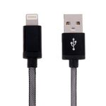 Cavo dati / caricatore da 8 pin a USB con testina in metallo da 1 m, 1m Net Style Metal Head 8 pin a USB cavo dati/caricabatterie (nero)