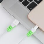Custodia protettiva per avvolgicavo per cavo di ricarica USB anti-rottura da 2 pezzi (verde)