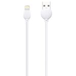 awei CL-63 2.5A 8 pin ricarica + trasmissione cavo dati in lega di alluminio, lunghezza: 1 m (bianco)
