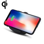 QK11 10W ABS + PC Ricarica rapida Charging Qi Charger wireless (nero)