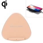 QK11 10W ABS + PC Ricarica veloce Qi Charger Wireless Charger (Gold)