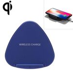 QK11 10W ABS + PC Ricarica veloce Qi Charging Wireless Charger (blu)