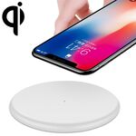 TOVYS-KC-N5 9V 1A Uscita cavo tondo smerigliato Qi Caricabatterie wireless a ricarica rapida standard, lunghezza cavo: 1m, Per iPhone X e 8 e 8 Plus, Galaxy S8 e S8 +, Huawei, Xiaomi, LG, Nokia, Google e altri smartphone (bianco)