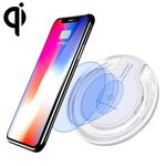 Fantasy 5 V 1A Output Qi Standard Ultra-sottile caricatore wireless con indicatore di ricarica, supporto telefoni standard Qi (bianco)