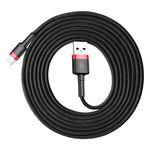 Baseus 1.5A 2M da USB a 8 pin ad alta densità Nylon Weave Cavo USB per iPhone, iPad