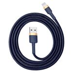 Baseus 2.4A 1M da USB a 8 pin ad alta densità Nylon Weave Cavo USB per iPhone, iPad (blu)