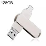 RQW-10X 3 in 1 USB 2.0 e 8 pin e USB-C / Type-C da 128 GB, per iPhone e iPad e iPod e la maggior parte degli smartphone Android e computer PC