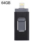 EasyFlash RQW-01b 3 in 1 USB 2.0 e 8 Pin & Micro USB 64GB flash Drive (nero)