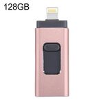 EasyFlash RQW-01b 3 in 1 USB 2.0 e 8 PIN & Micro USB 128GB flash Drive (oro rosa)