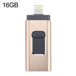 EasyFlash RQW-01b 3 in 1 USB 2.0 e 8 Pin & Micro USB 16GB flash Drive (oro)