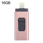 EasyFlash RQW-01B 3 in 1 USB 2.0 e 8 Pin & Micro USB 16 GB flash Drive (oro rosa)