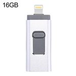 EasyFlash RQW-01B 3 in 1 USB 2.0 e 8 Pin & Micro USB 16GB flash Drive (argento)