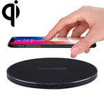 Q21 Stazione di ricarica wireless a ricarica rapida con indicatore luminoso, Per iPhone, Galaxy, Huawei, Xiaomi, LG, HTC e altri telefoni intelligenti standard QI (nero)
